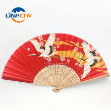 Wedding invitation bamboo paper hand fans in custom design